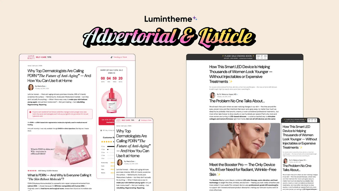 Advertorial and Listicle templates Guide
