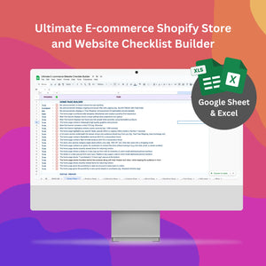 Ultimate E-commerce Website Checklist Builder