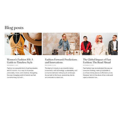 Blog Posts