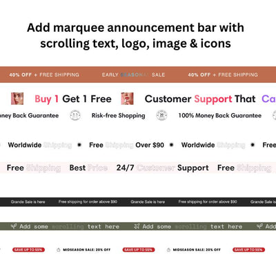 Scrolling Promotions